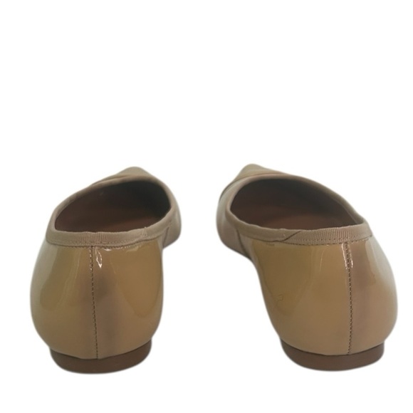 Rebecca Allen The Skim Pointy Toe Patent Leather Flats Size 6.5 Ballet Nude Tan - Picture 8 of 13